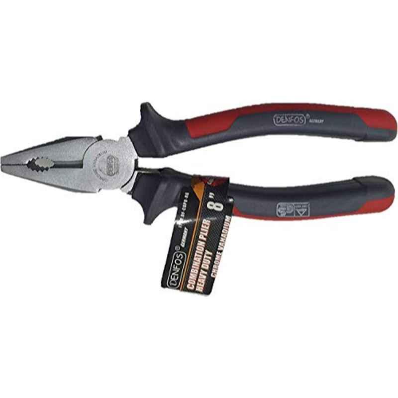 Denfos Mm Orange Grey Combination Plier Tool Souk