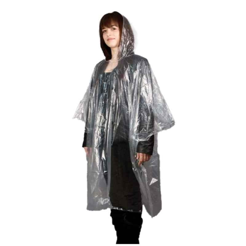 Travelon 12215-85 Plastic Clear Emergency Rain Poncho, Size: Free ...